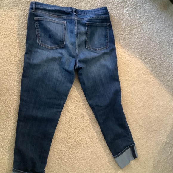 GAP Jeans size 12 denim strait cuff. Sweater made by Ultra Flirt size medium - Picture 3 of 5